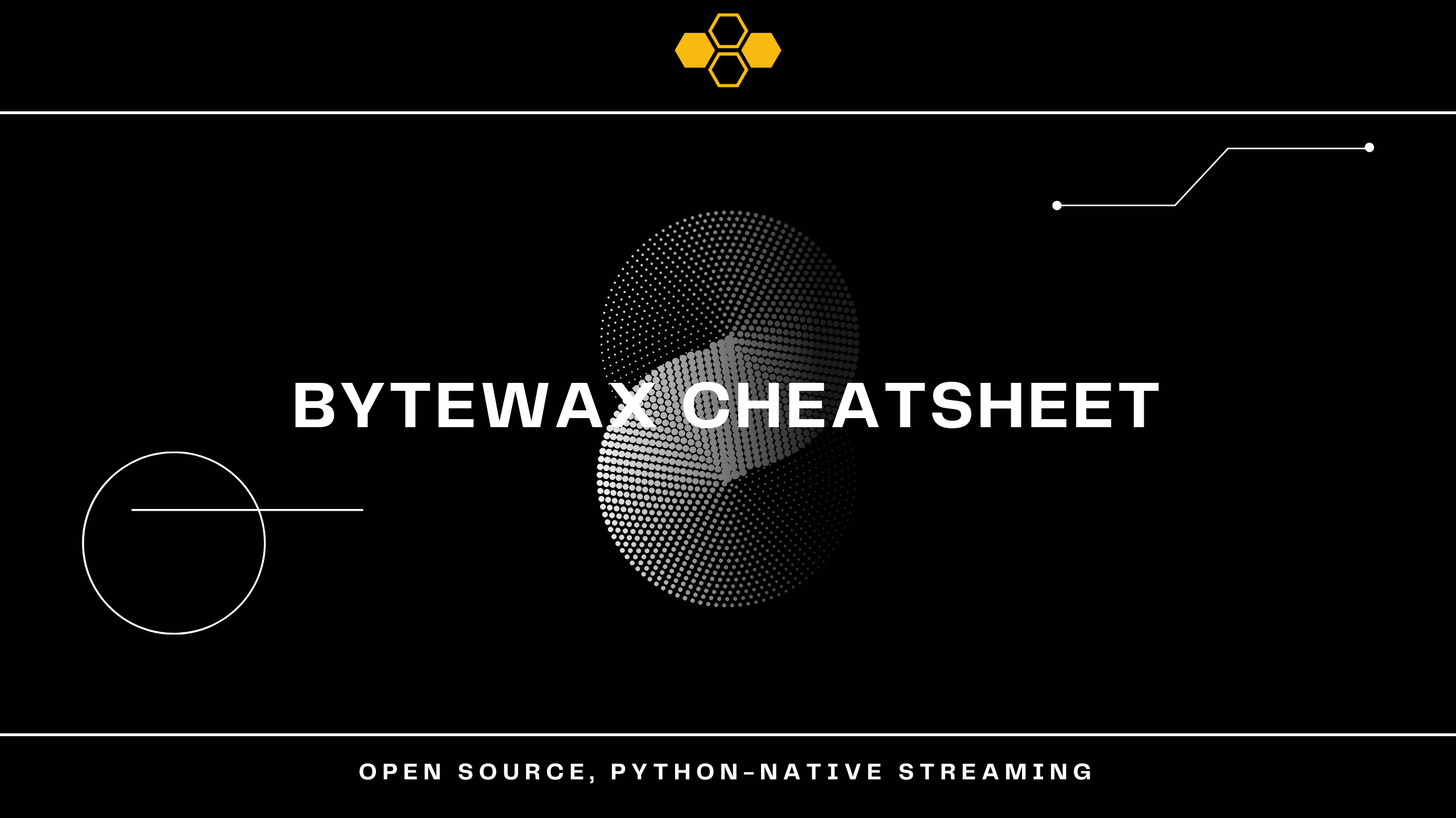 Real-time data pipelines with Python: introducing the Bytewax cheatsheet