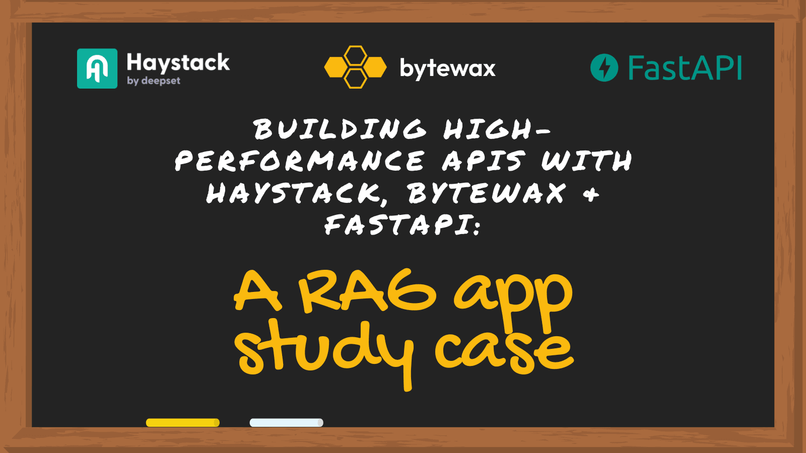 Building High-Performance APIs with Haystack, Bytewax and FastAPI: A RAG app study case